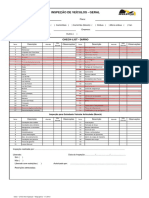 Chek List Inspeção Veículos - SGQ - 11.2010