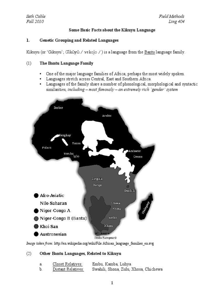 Kikuyu Basics | PDF | Tone (Linguistics) | Human Communication