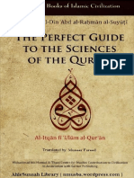Perfect Guide to the Sciences of the Quran by Imam Al-Suyuti