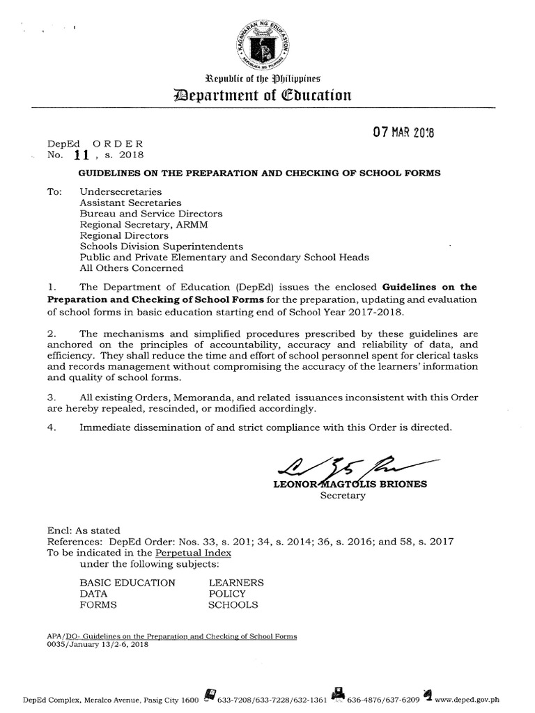 Deped Order No 16 S 17 Pdf Download