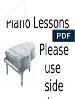 Piano Lesson Door Sign