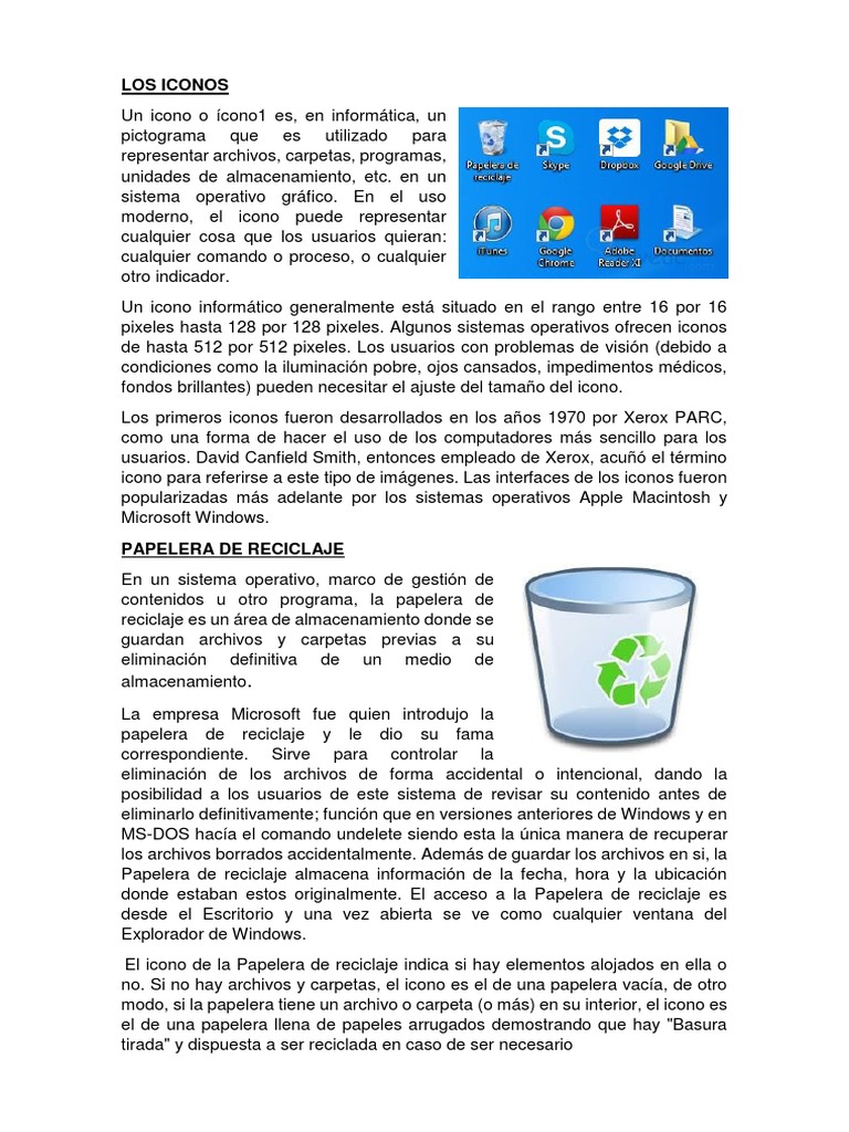 Los fundamentos de los iconos en los sistemas operativos | PDF | Ícono