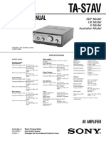 Service Manual: Ta-S7Av