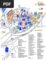 North: Classroom Buildings Student Life Parking Decks