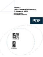 Informe de Desarrollo Humano El Salvador 2003
