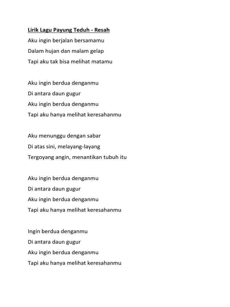 Dwonload Lagu Payung Teduh