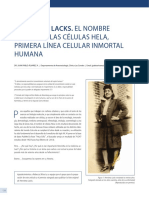 Henrietta Lacks El Nombre de La Celula Hela