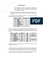 Ejercicios MRP para la fabricación de soportes y el conjunto de perfumería