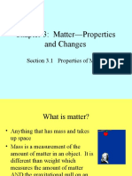 CH 3 Matter Properties and Changes