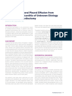 Recurrent Pleural Effusion from Unknown Cause