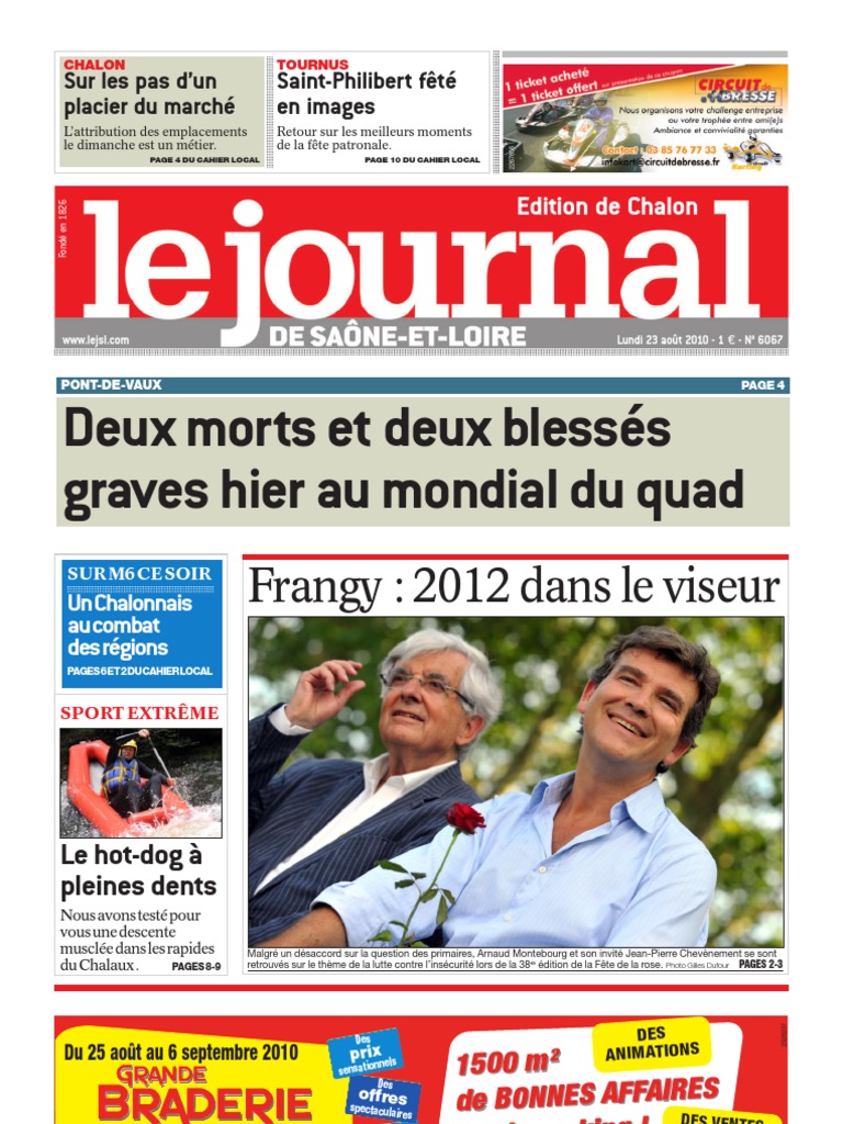 Le Journal 23 Aout 2010  PDF  Politiques (Général)