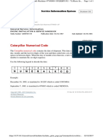 Caterpillar Numerical Code: General Service Information