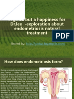 A Grind But A Happiness For DR - Lee-Exploration For Endometriosis Natural Treatment