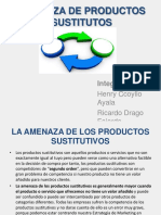 Amenaza de Productos Sustitutos-Investigacion