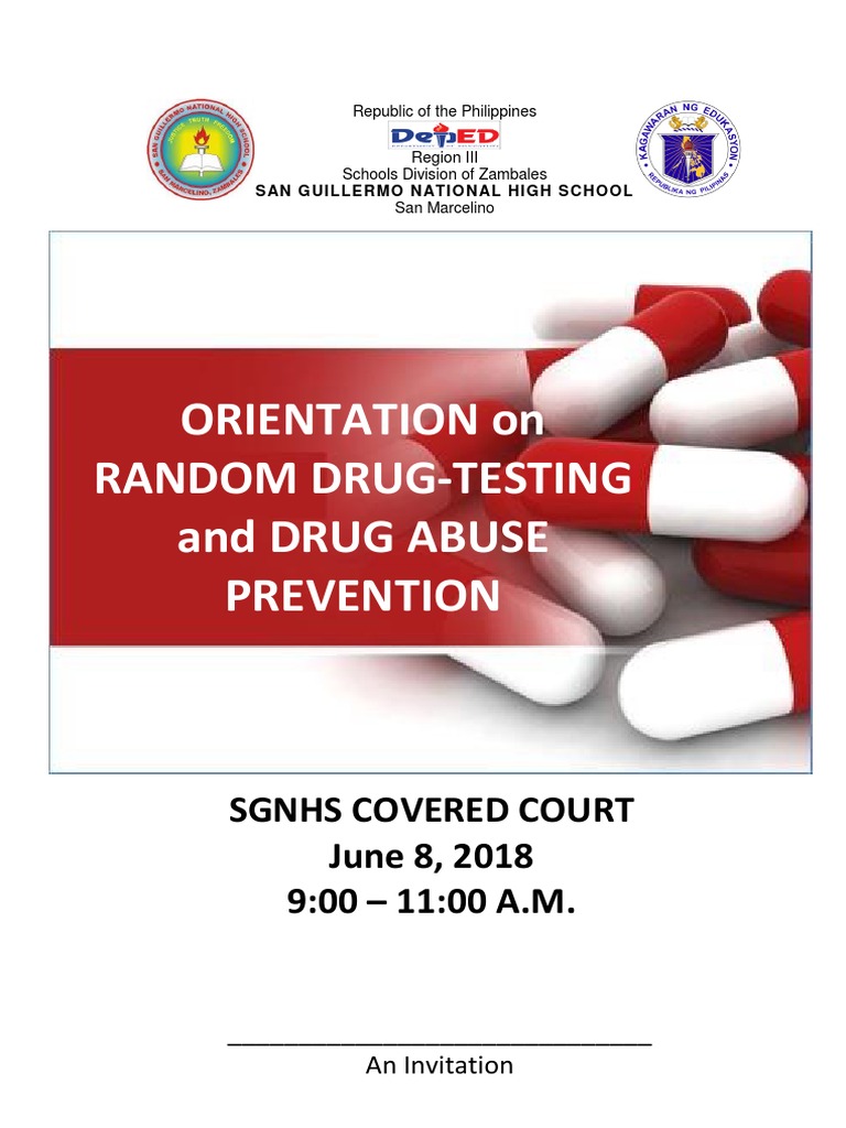 Drug Test Program | PDF | Law | Science & Mathematics