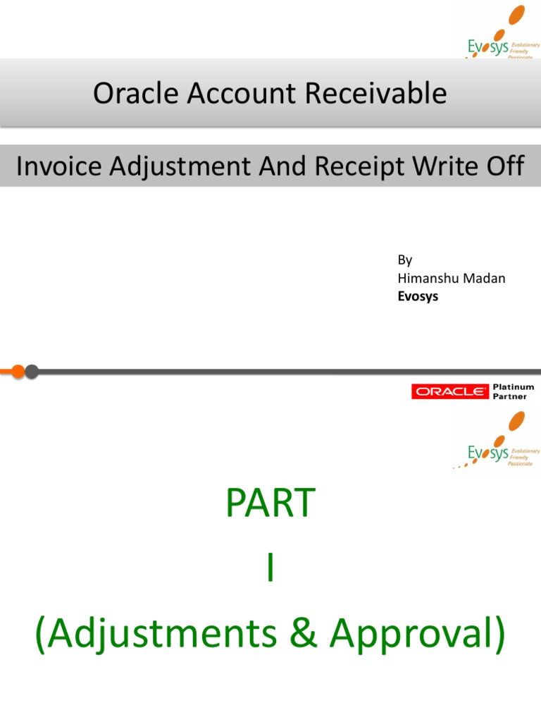 AR Adjustment Guide PDF | PDF | Receipt | Invoice