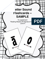 Letter Sound Flashcards Sample to Supplement Reading Mastery