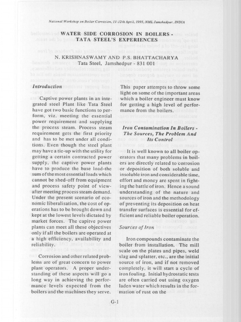 Water Side Corrosion in Boilers | PDF | Corrosion | Boiler