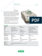 Specifications: C1000 Thermal Cycler