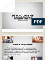 Psychology of Forgiveness: - Marielle A. Rivera