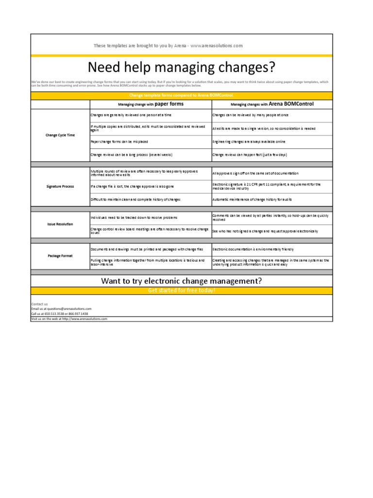 Engineering Change Request Template Empty | PDF | Business