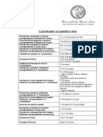 Calendario Académico 2014