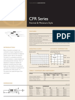 CFR Series: Carbon Film Resistors