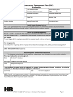 Performance and Development Plan (PDP) Evaluation: Choose An Evaluation Type. Choose An Appointment Type