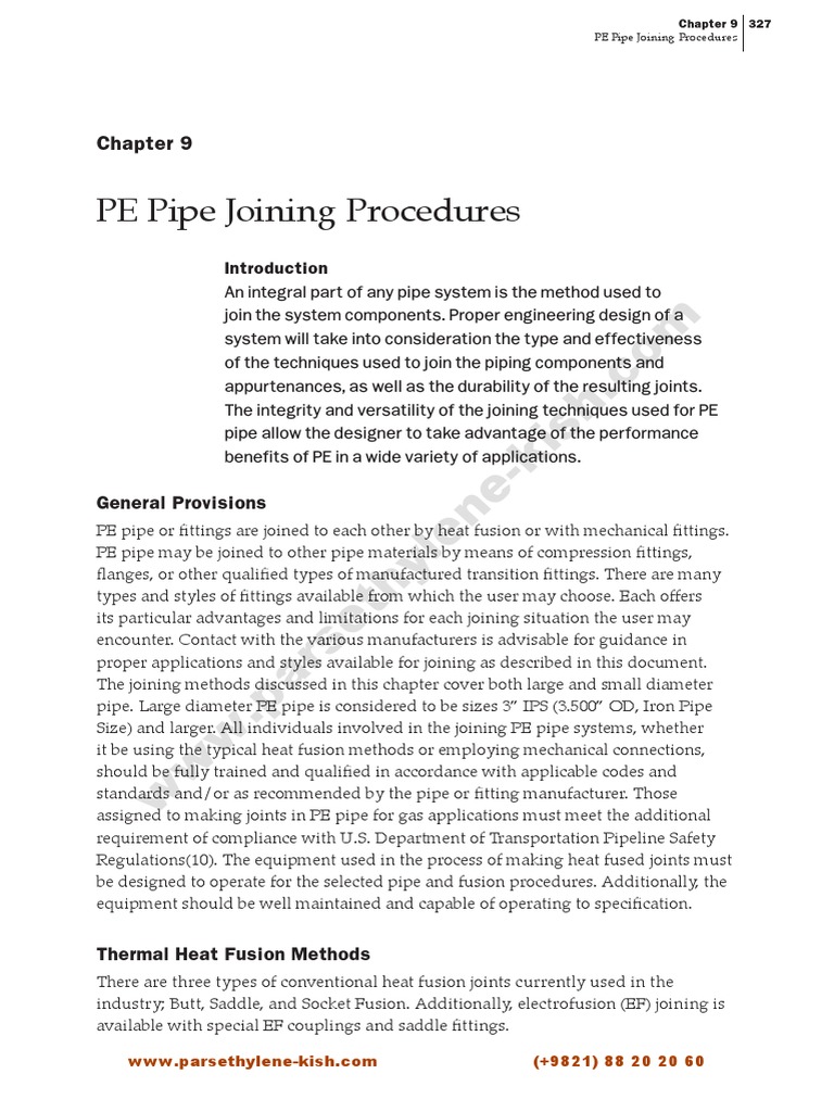 Chapter09-Handbook of Polyethylene Pipe | PDF | Pipe (Fluid Conveyance ...