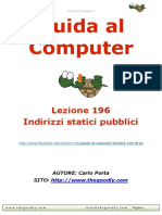 Guida al Computer - Lezione 196 - Indirizzi statici pubblici