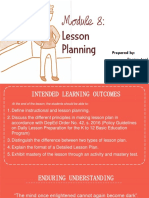 Module 8 Lesson Plan