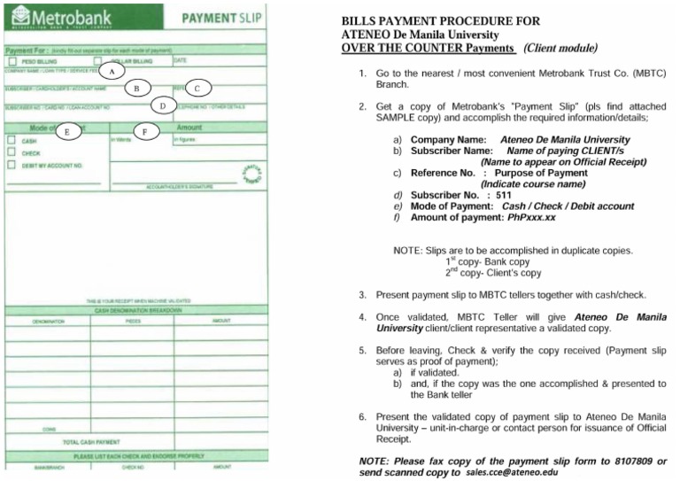 TUITION PAYMENT OPTIONS ATENEO intelligence overview