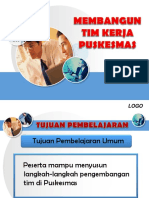 Membangun Tim Kerja Puskesmas