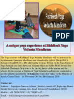 A Unique Yoga Experience at Rishikesh Yoga Vedanta Mandiram