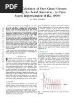 Vectorized Calculation of Short Circuit Currents Considering Distributed Generation - An Open Source Implementation of IEC 60909