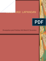 Penjelasan Observasi Lapangan