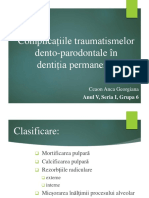 Complicațiile Traumatismelor Dento-Parodontale În DP