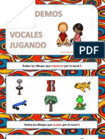 Aprendemos Las Vocales Jugando. Rodea Los Dibujos Que Empiecen Por La Vocal PDF