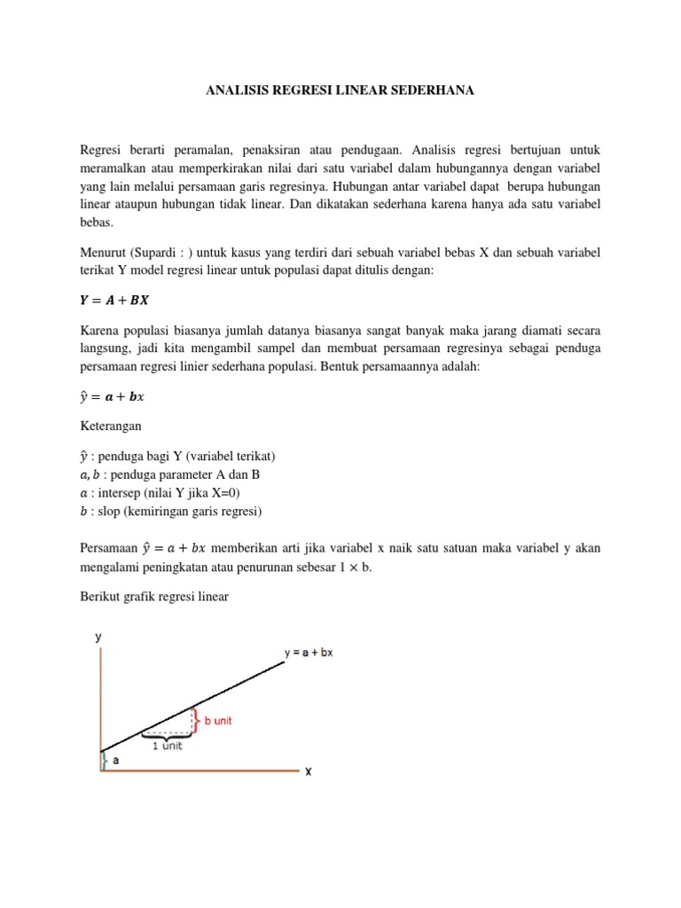 5 Makalah Regresi Linier Sederhana