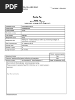 Delta 5a: Module Two Report For The Language Systems and Language Skills Assignments