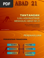 Download Tantangan Ilmu Administrasi Abad 21 by Herda Prabadipta SN38262180 doc pdf