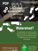 Problems in Watershed Management and Watershed Protection