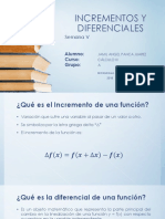 Incrementos y Diferenciales