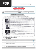 English Written Test 7 GRADE - 17/18