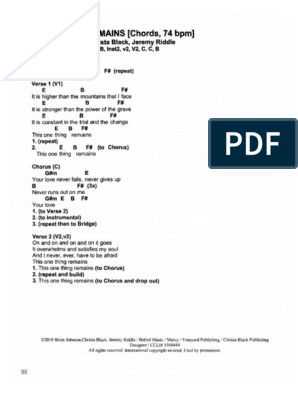 One Thing Guitar Chords