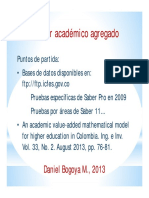 Valor Académico Agregado (2013)