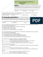 Guia de Ejercicios Del Lenguaje Connotativo y Denotativo 8°