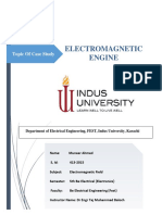 Electromagnetic Engine: Topic of Case Study