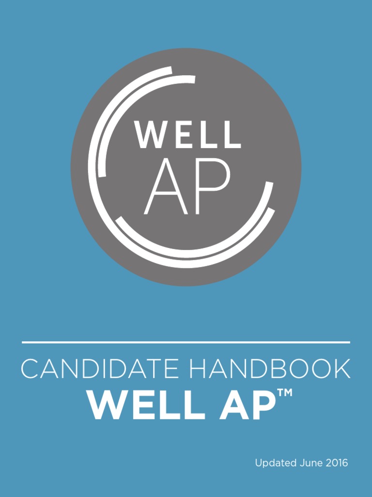 Well Ap: Candidate Handbook | PDF | Test (Assessment) | Lighting