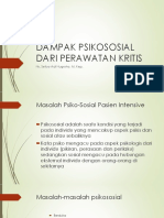 DAMPAK PSIKOSOSIAL PERAWATAN KRITIS